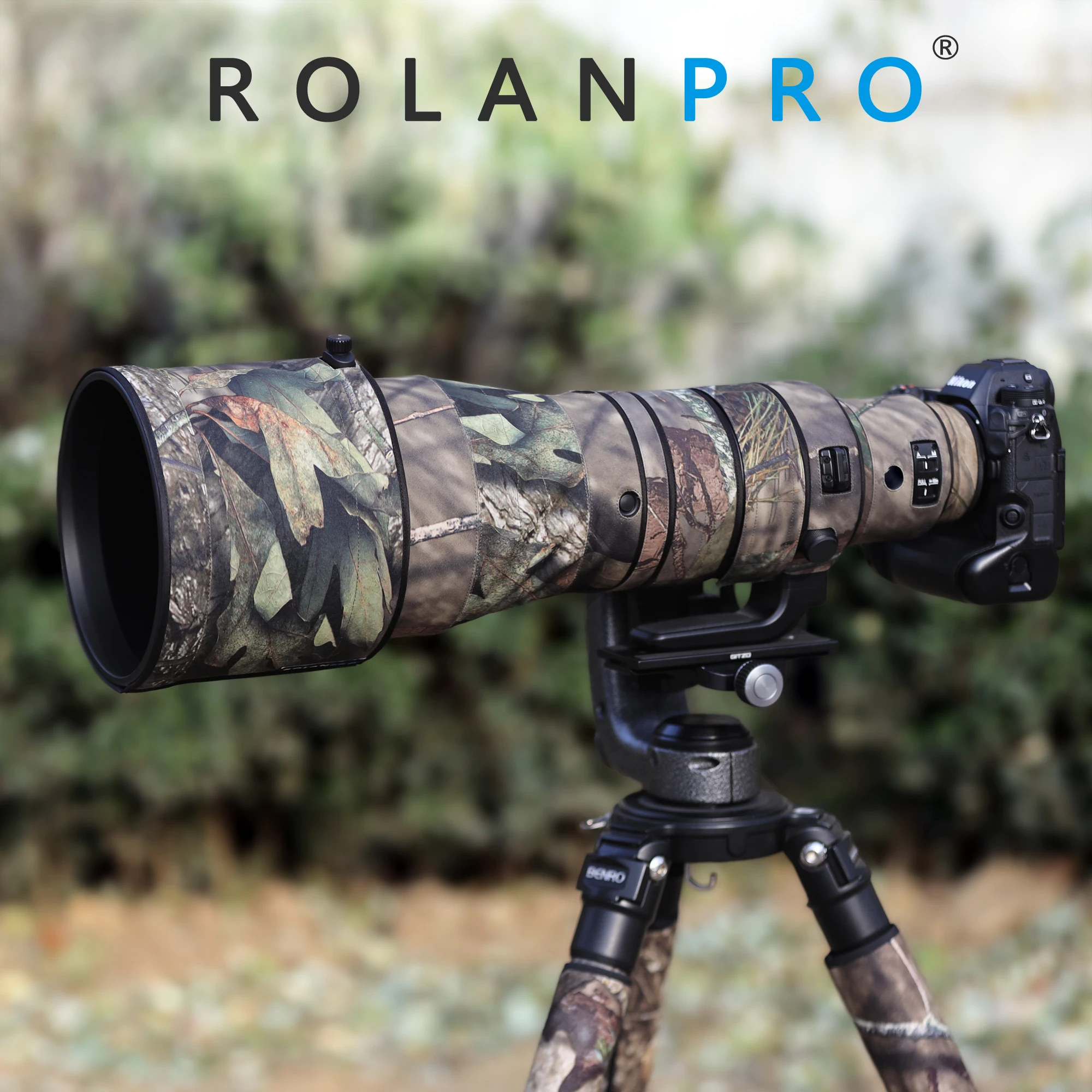 Rolanpro Impermeabile Lente Camouflage Coat Per Nikon Z 600Mm F4 Tc Vr S Copertura Antipioggia Lente Custodia Protettiva Per Pistole