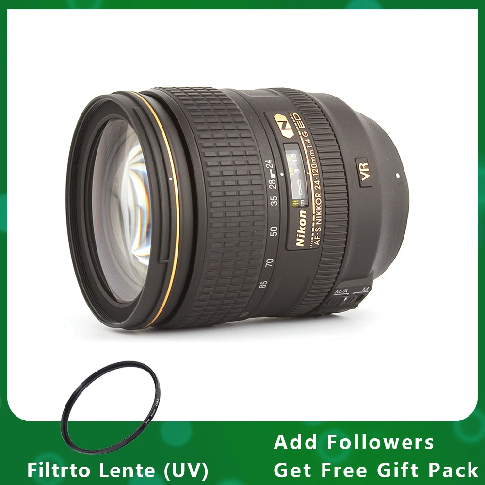 Obiettivo Nikon Af-S Nikkor 24-120Mm F/4G Ed Vr Per Fotocamere Reflex Nikon