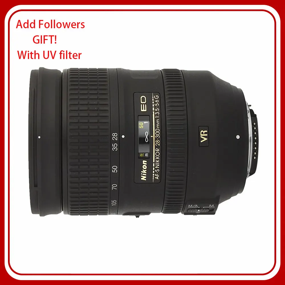 Obiettivo Nikon Af-S Nikkor 28-300Mm F/3.5-5.6G Ed Vr Per Fotocamere Reflex Nikon