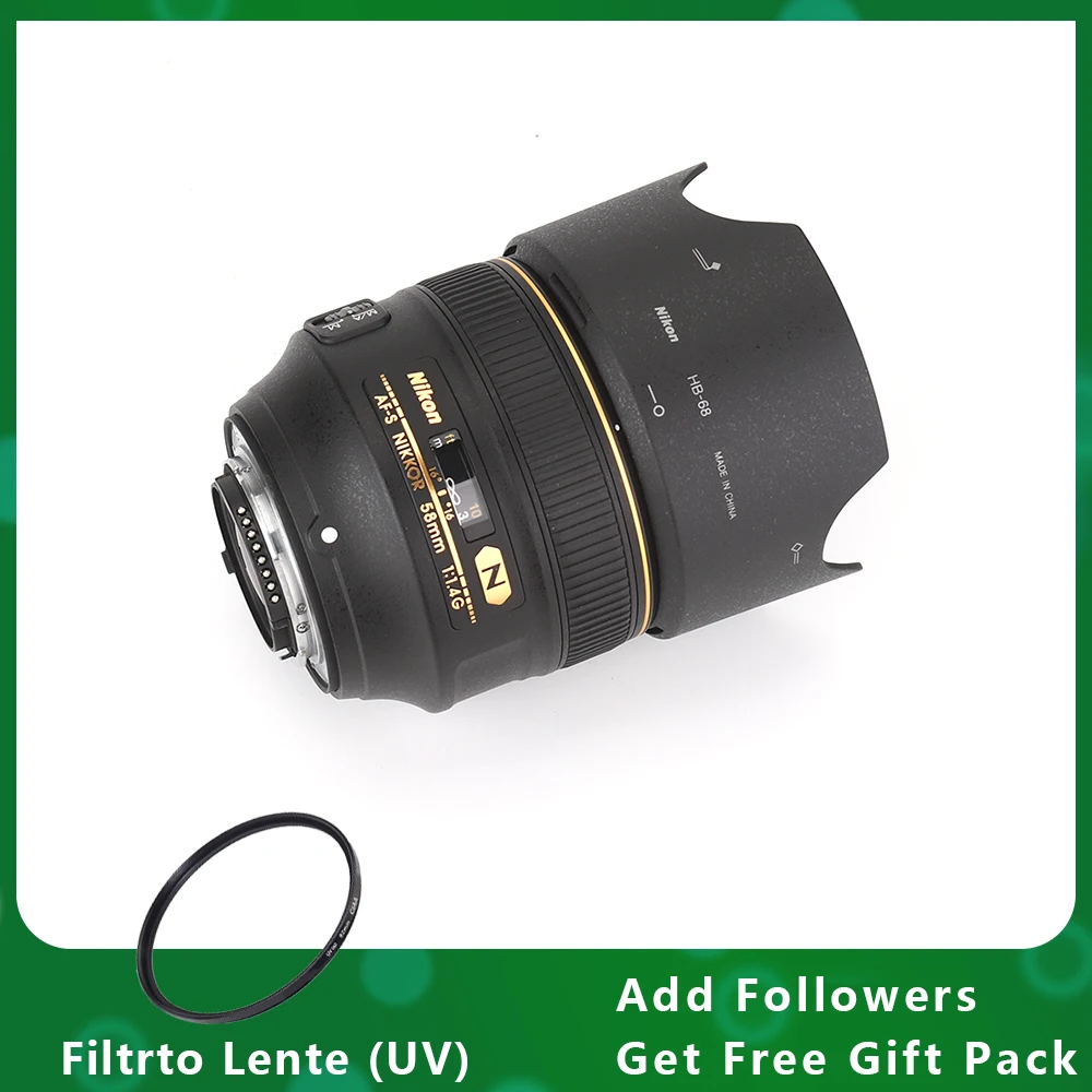Obiettivo Nikon Af-S Nikkor 58Mm F/1.4G Per Fotocamera Nikon Slr