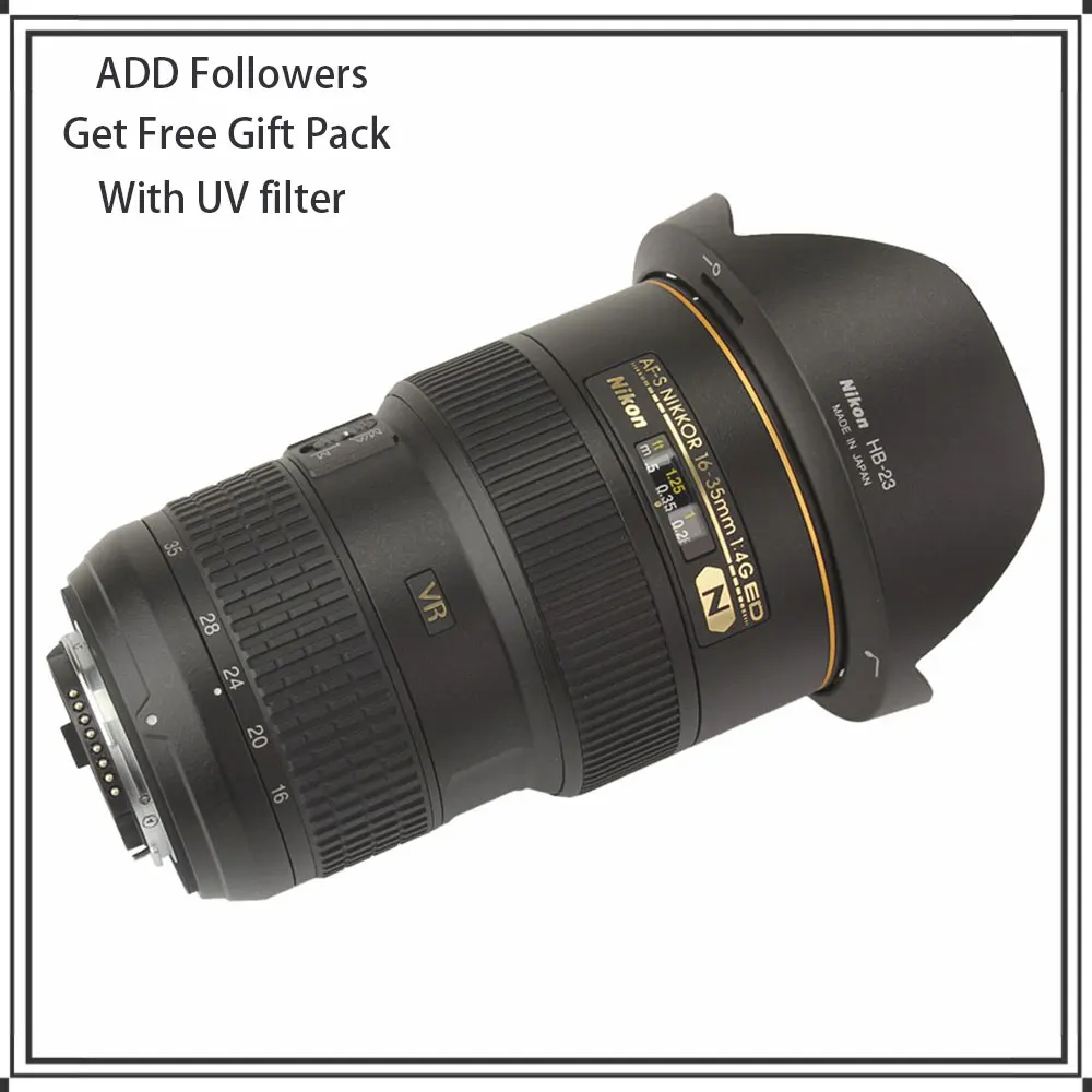 Obiettivo Nikon Af-S Nikkor 16-35Mm F/4G Ed Vr Per Fotocamere Reflex Nikon