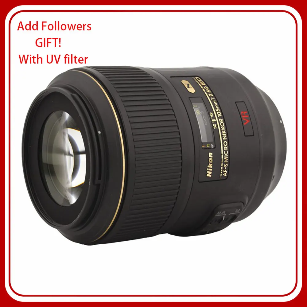 Obiettivo Nikon Af-S Vr Micro Nikkor 105Mm F/2.8G If-Ed Per Fotocamere Reflex Nikon