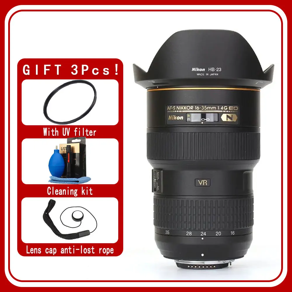 Obiettivo Nikon Af-S Nikkor 16-35Mm F/4G Ed Vr Per Fotocamere Reflex Nikon