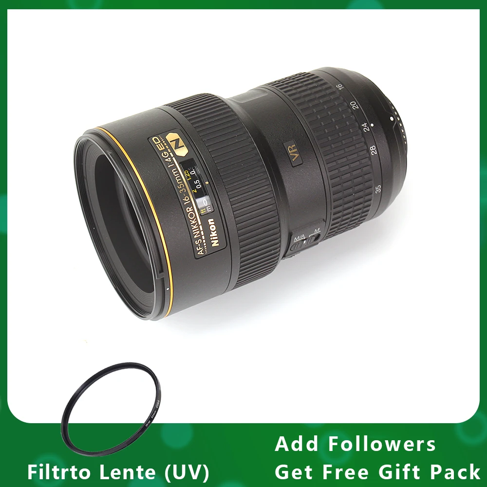 Obiettivo Nikon Af-S Nikkor 16-35Mm F/4G Ed Vr Per Fotocamere Reflex Nikon
