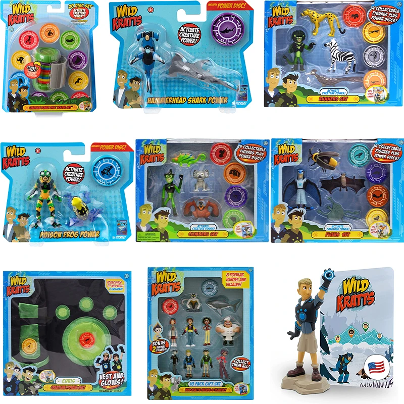 Original Wild Kratts Set Brinquedo Anime Action Figure Animali Giocattoli Creature Power Suit Collezioni Modelli Giocattoli Per Bambini Regali
