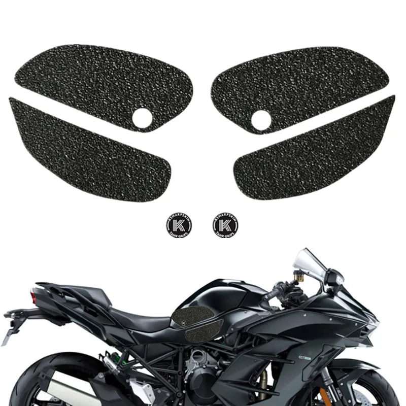Moto Serbatoio Grip Serbatoio Carburante Trazione Pad Laterale Ginocchiera Protector Decal Adesivi Per Kawasaki Ninja H2 Sx Se H2/Sx/Se 2018