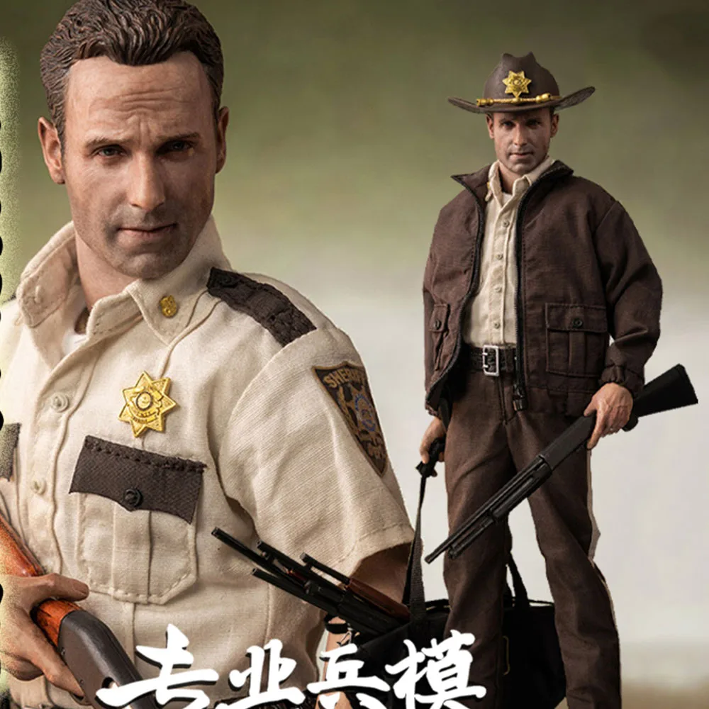 3A Threezero Muslimate The Walking Dead Rick Grimes Set Completo Action Figures Per La Raccolta Articolo Pre-Vendita