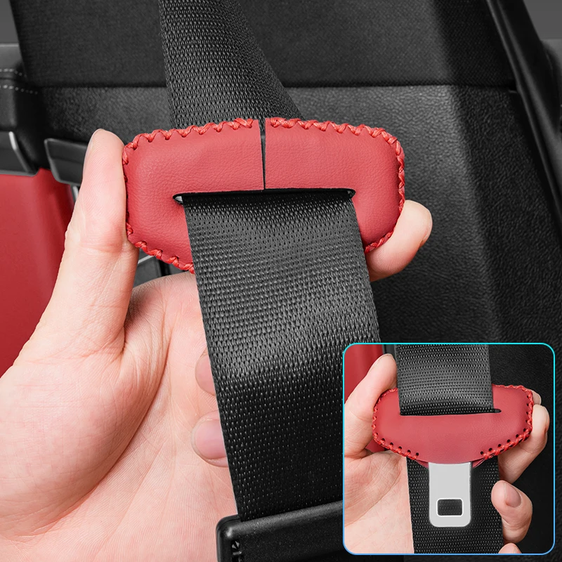 Per Maserati Ghibli Granturismo Quattroporte Levante Gran Car Seat Belt Buckle Clip Leather Antigraffio Clip Protector Cover