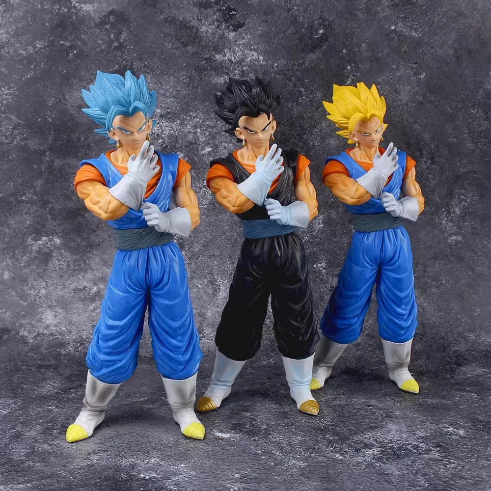 Anime Dragon Ball Vegeta Action Figure 32Cm Large Figure Super Saiyan Blue Yellow Black Vegeta Statue Model Doll Collection Gift
