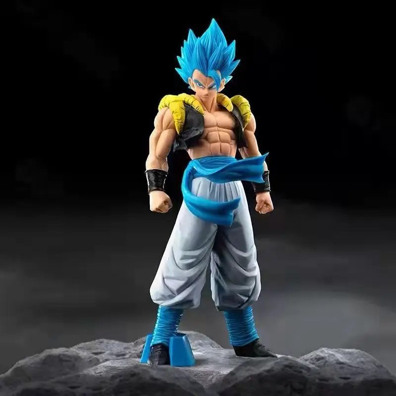 Hot 32Cn Dragonball Z Personaggi Anime Super Saiyan Blue Hair Vegeta Hand Toys Pvc Series Model Toys For Children Holiday Birthd
