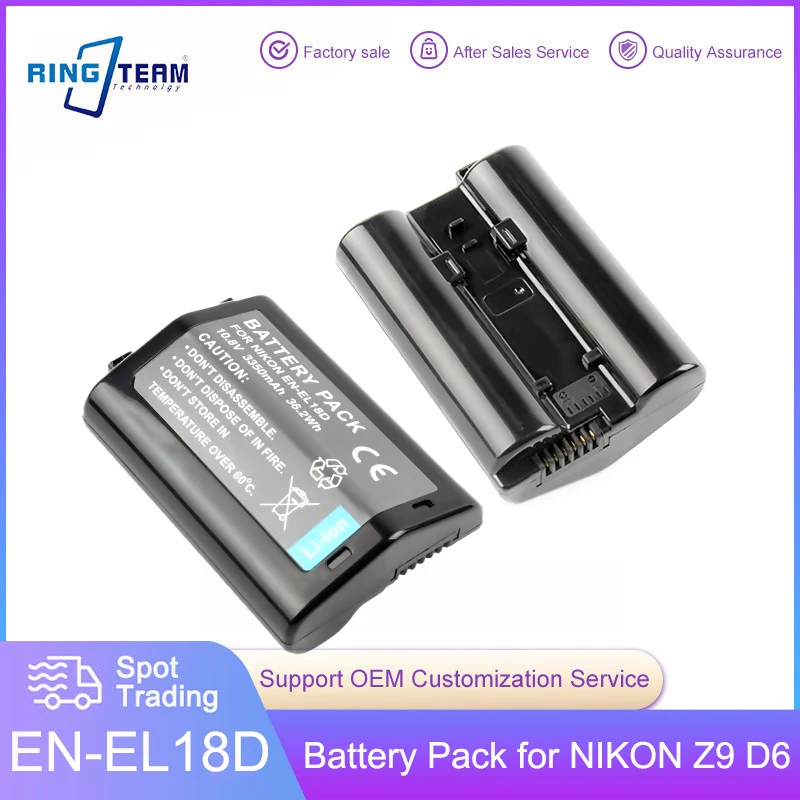 En-El18D Batteria Enel18D El18D Per Fotocamera Nikon Z9 D6 D5 D4 D4S Per Impugnatura Batteria Nikon D800 D850 D500