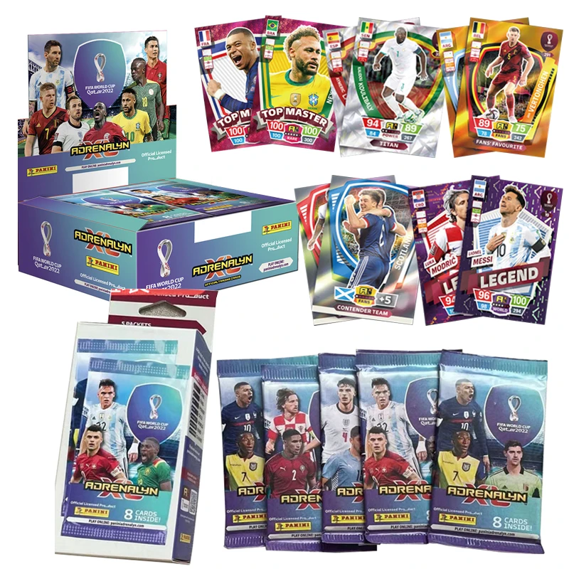 Nuovo 2022 Qatar World Cup Football Stars Cards Collezione Di Fan Della Coppa Dei Campioni Della Champions League Messi Ronaldo Football Er Limited Ca