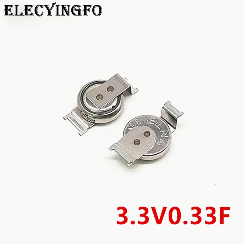 5 Pz/50 Pz 0.33F 3.3V Elna Dsk Serie 6.8X2.1Mm Dsk-3R3H224-Hl 3.3V0.33F Dsk-621 Condensatore Farad Condensatore A Bottone