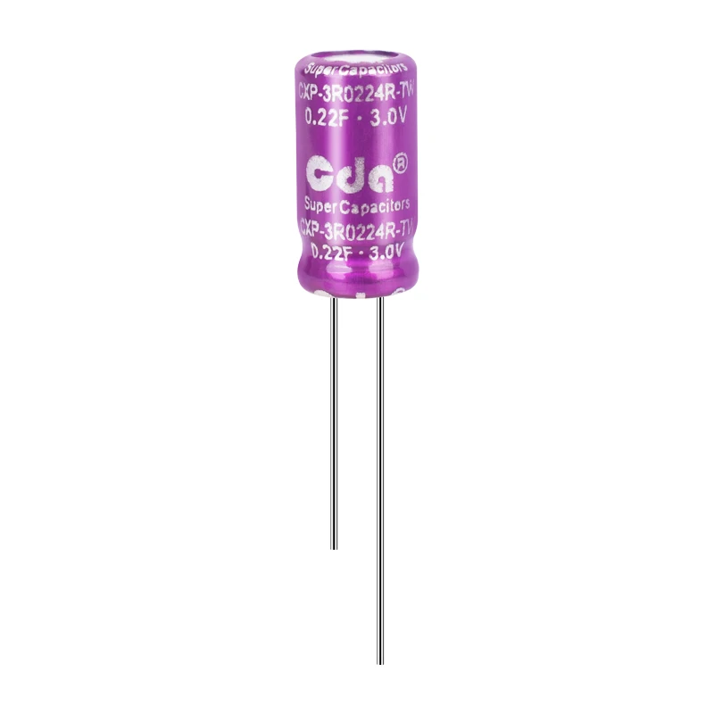 Supercondensatori Cxp Condensatore Farad Cda 3V 0.22F Cxp-3R0224R-Tw Supercondensatore Ultracondensatori