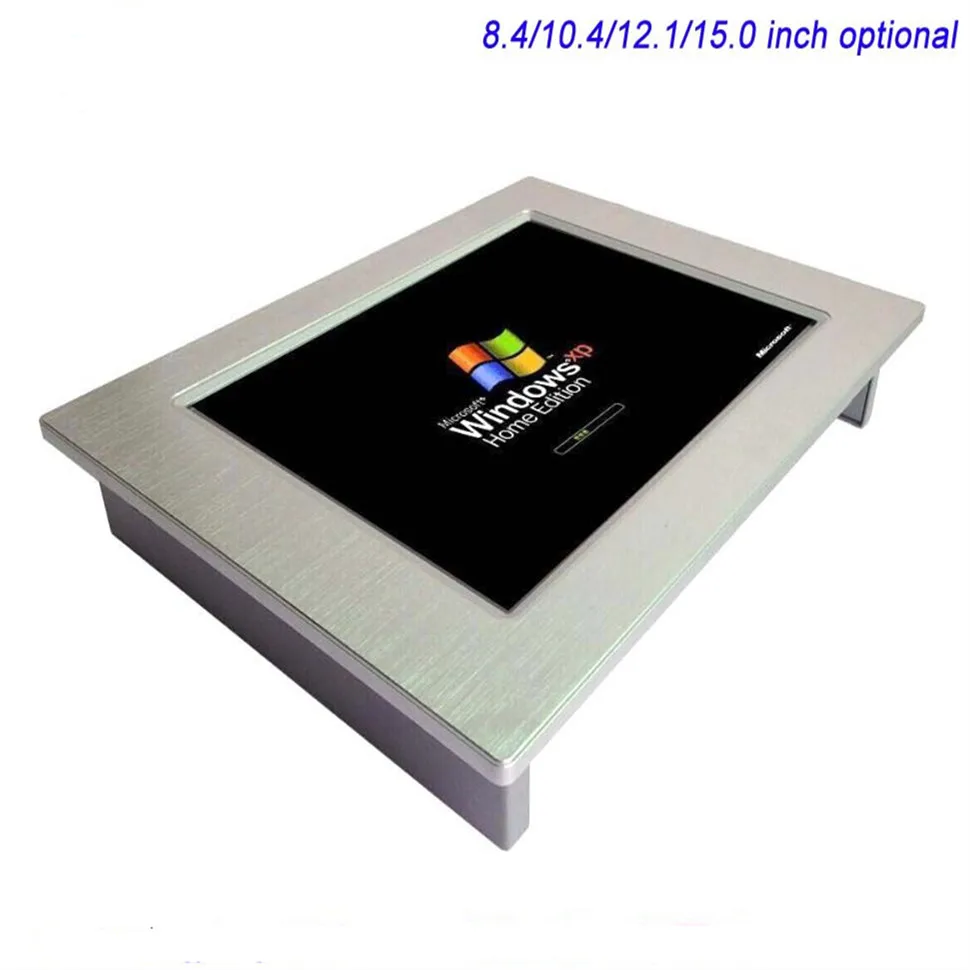 Ip65 Buona Qualità Tutto In Un Pc 12 Pollice Fanless Panel Industrial Pc 32G Ssd E 2G Ram Lcd Touchscreen