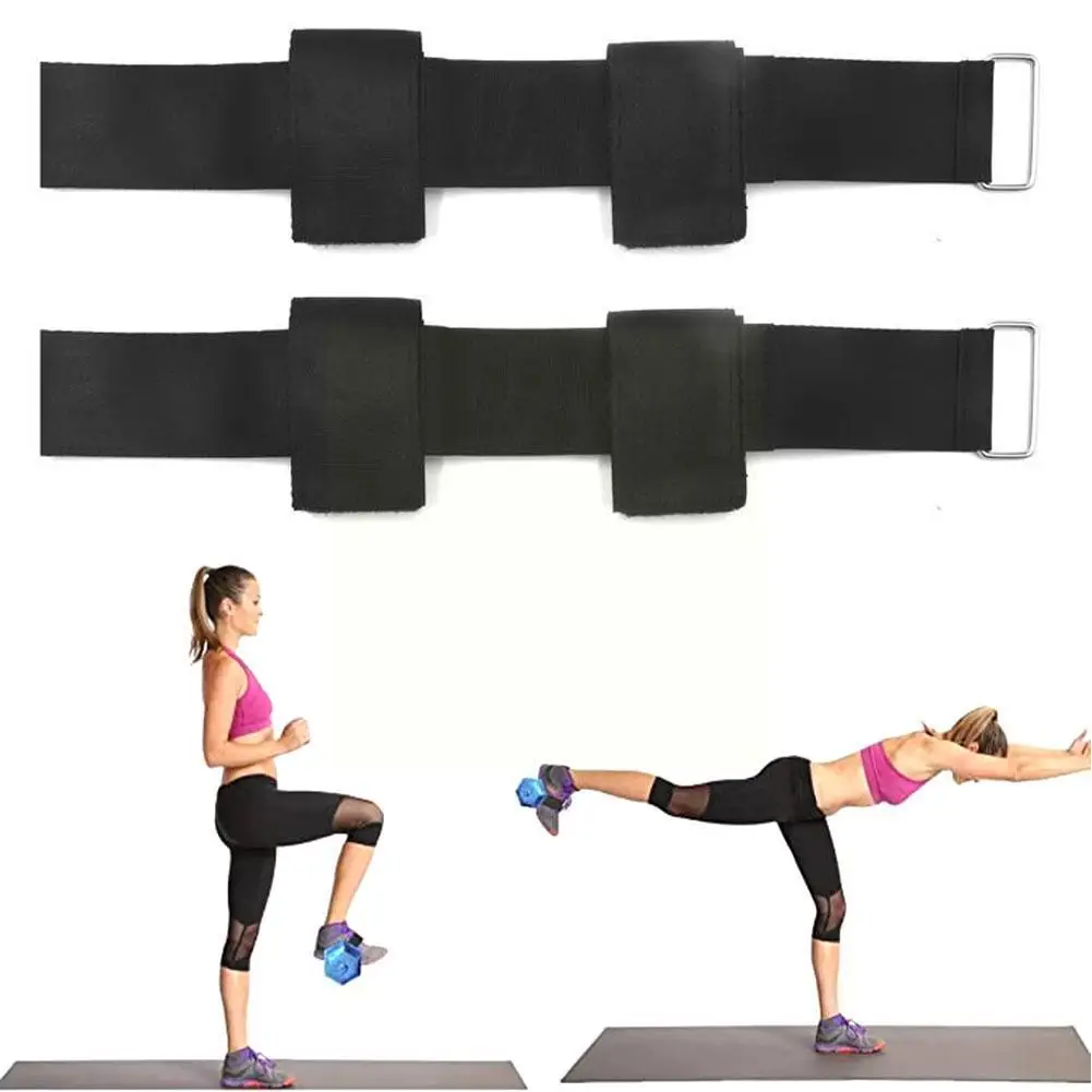 Manubri Tib Bar Cinghie Peso Regolabile Leg Bending Training Manubri Bodybuilding Forza Allenamento Kettlebell Support St E7K3