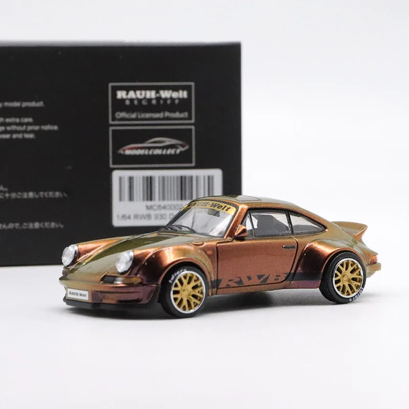 Diecast 1/64 Scala Porsche Mc-Rwb 930 993 Giocattoli Modello Di Auto In Lega Da Collezione Per Bambini Regali Di Natale Per Ragazzi Display Statico
