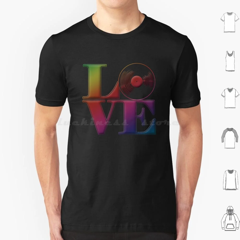 Vinyl Love T Shirt 6Xl Cotton Cool Tee Music Soul Music Soul And Roll N Roll Funk Funky Disco 70 S 70 S 1970 S 1970 S Anni '70