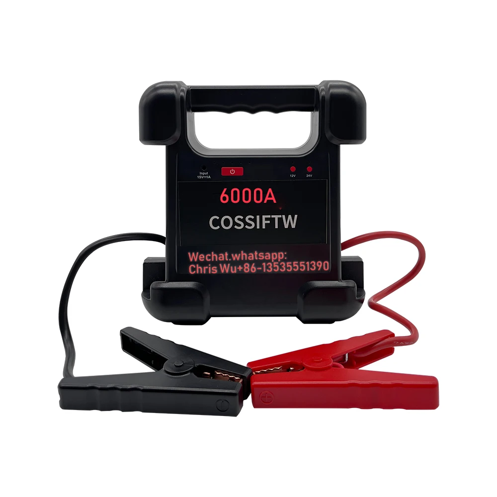 Jump Starter 12V/24V 6000A Batteria Di Picco Jump Box Heavy Duty Car Jumper Starter Pack Per Camion Veicoli Trattore Escavatore