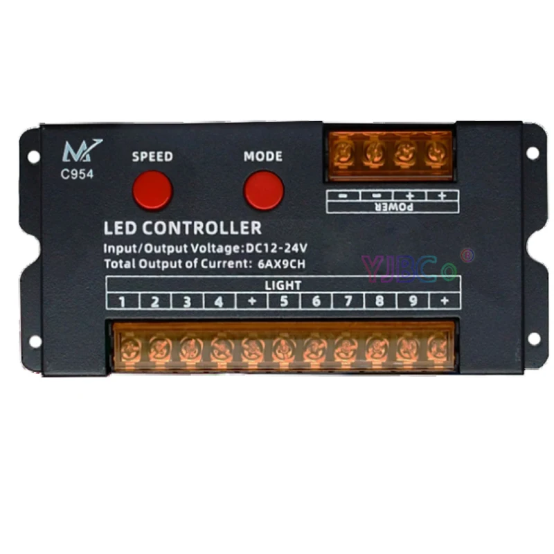 12V 24V Dc 4Ch 9Ch Separato Led Strip Light Controller Jump Water Burst Flash Horse Sign Parola Luminosa Display Light Box Switch