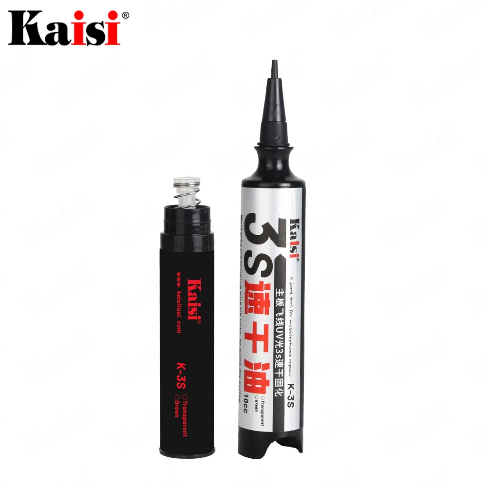Kaisi K-3S 3 Secondi Quick Dry Curing Welding Paste Flux Oil Per Scheda Madre Del Telefono Cellulare Bga Pcb Jump Wire Solder Resist Ink