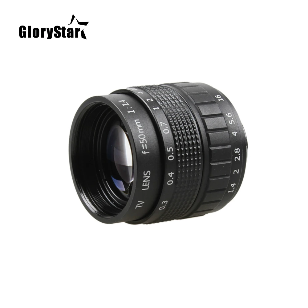 Glorystar 50Mm F1.4 Cctv Tv Movie Lens + C Mount + Macro Ring Per Samsung Nx Camera Nx1000 Nx210 Nx20 Nx200 Nx11 Nx100 / Nx5 / Nx10