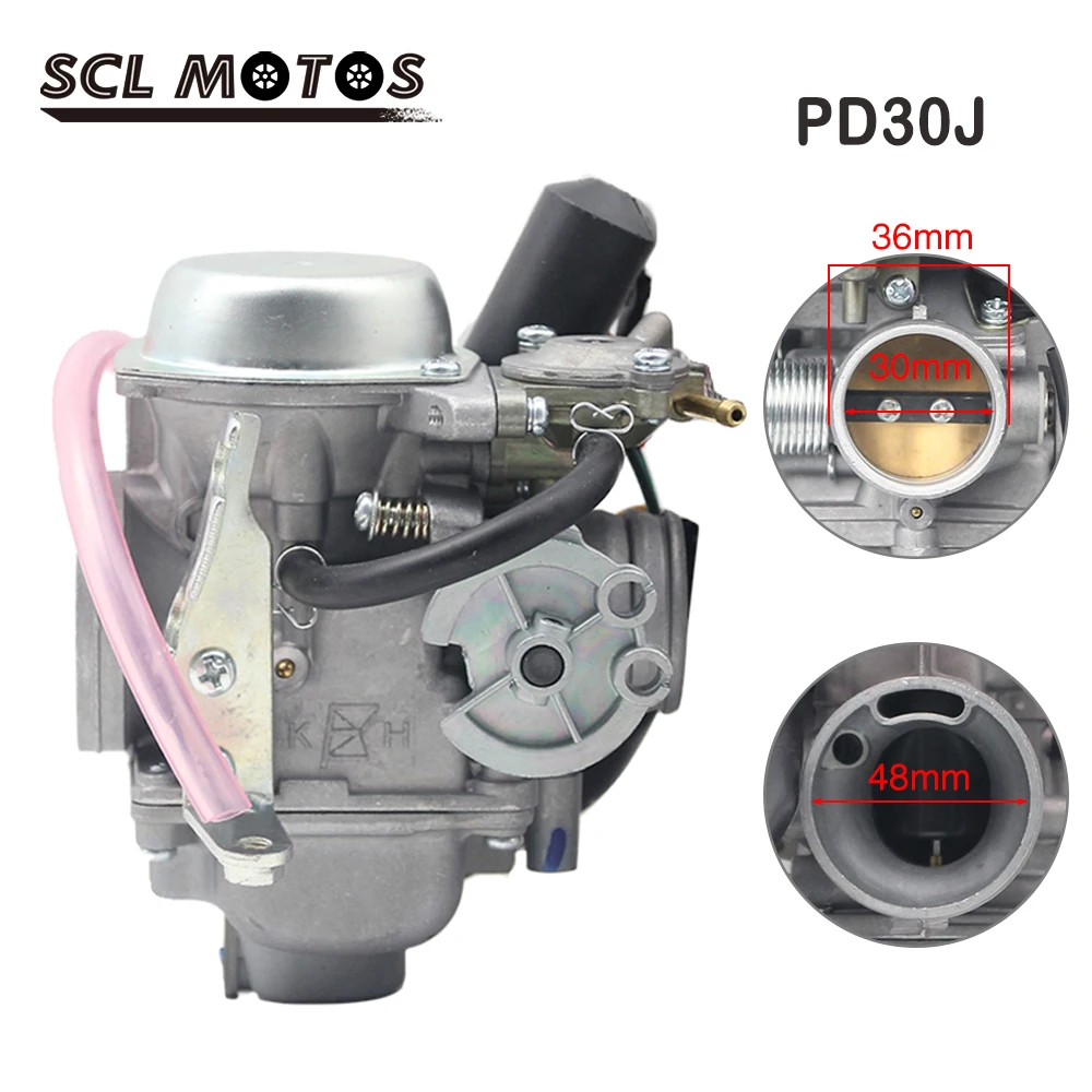 Carburatore Scl Motos 30Mm Moto Pd30J Per Scooter 250Cc Atv Quad 172Mm Cf250 Ch250 Cn250 Helix Qlink Commuter 250 Roketa