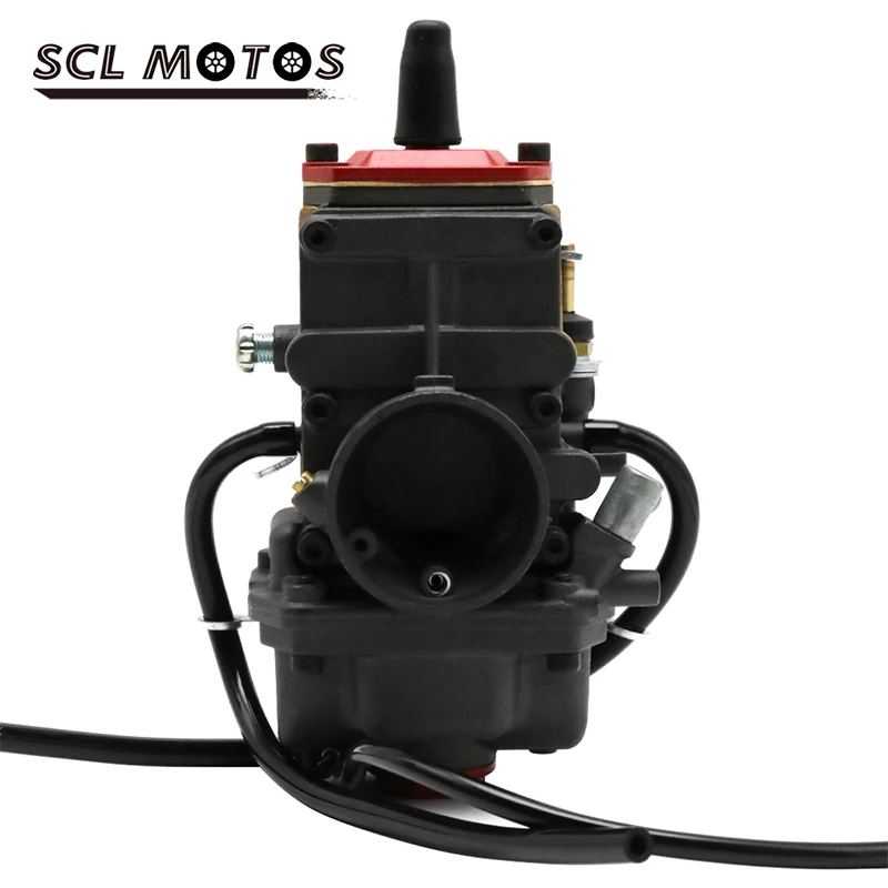 Scl Motos Carburador Carburateur Carb Tm28Mm Flatslide Per Mikuni Moto Carburatore Fit 200Cc-250Cc Motore Motocross Scooter
