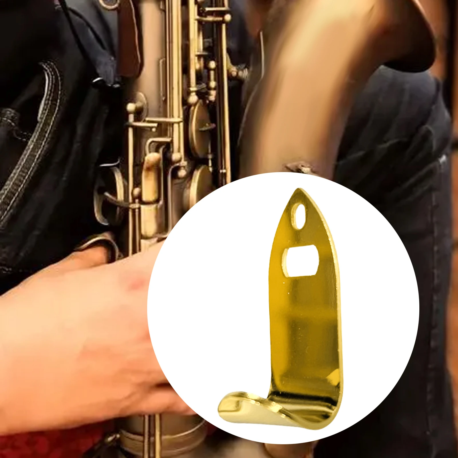 Multifunzionale Sax Mano Destra Thumb Rest Sassofono Thumb Hook Rest Support Cuscino Per Dito Per Sassofono Clarinetto Oboe