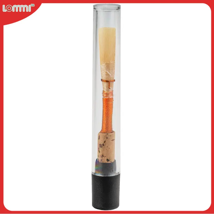 1 Piece No-01 Oboe Reeds Medium Cork Reed Handmade Oboe Reed With Plastic Case Tubes For Orchestra Oboe Parts Accessories