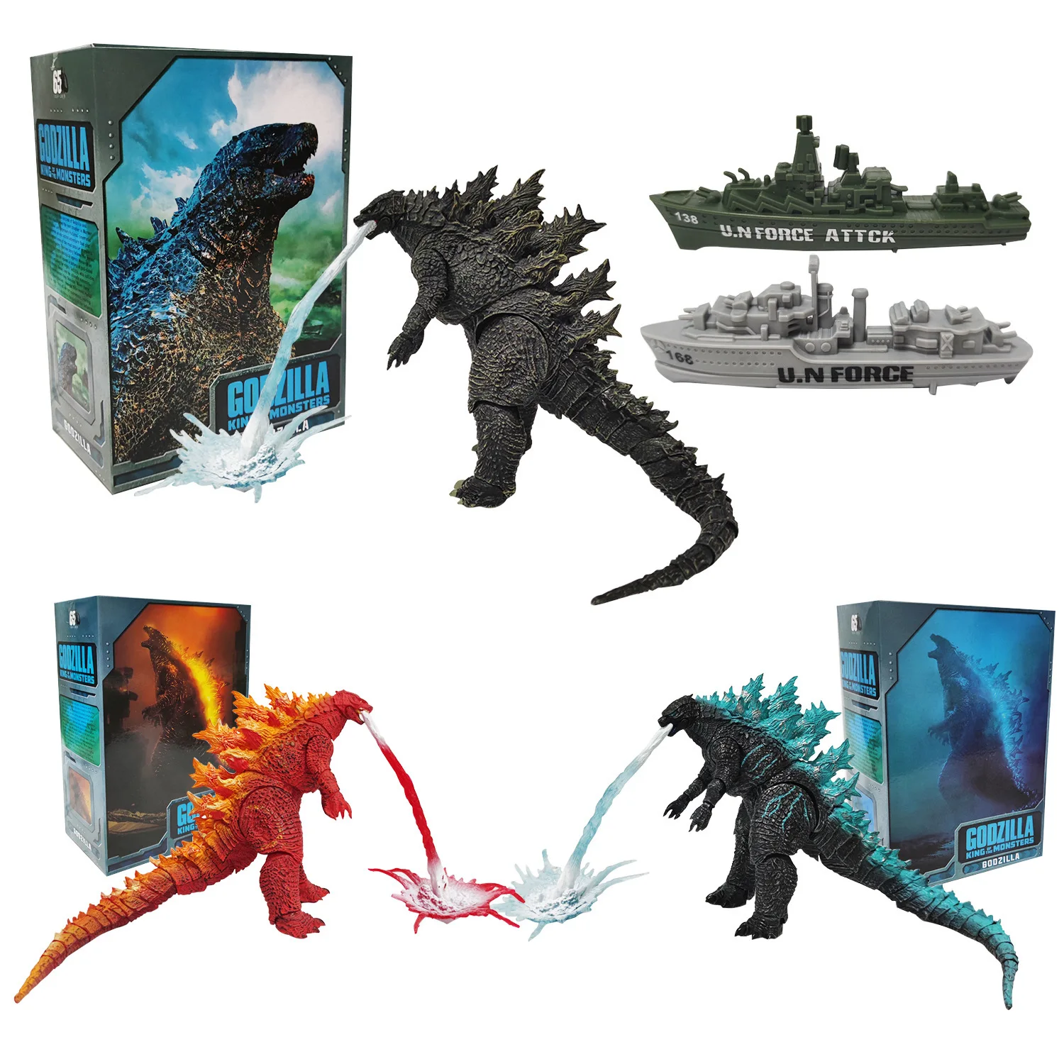 Godzilla Vs Kong Neca Dinosaur King Of Monsters Gk Pvc Statue Action Figurine Da Collezione Anime Model Toys Figure Gift