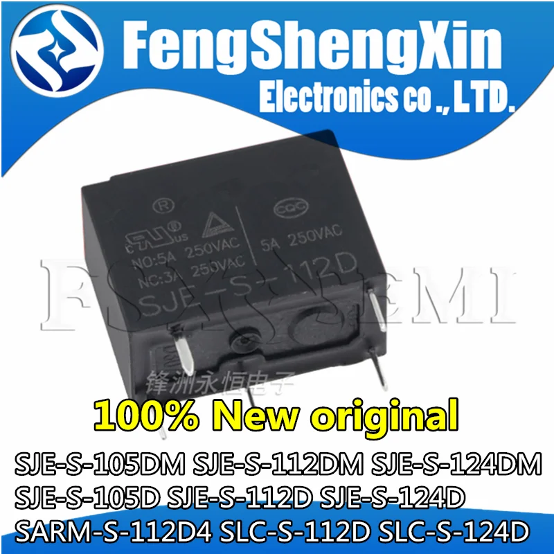 5 Pz Sje-S-105Dm Sje-S-112Dm Sje-S-124Dm Sje-S-105D Sje-S-124D Sje-S-112D Sarm-S-112D4 Slc-S-112D Relè Slc-S-124D