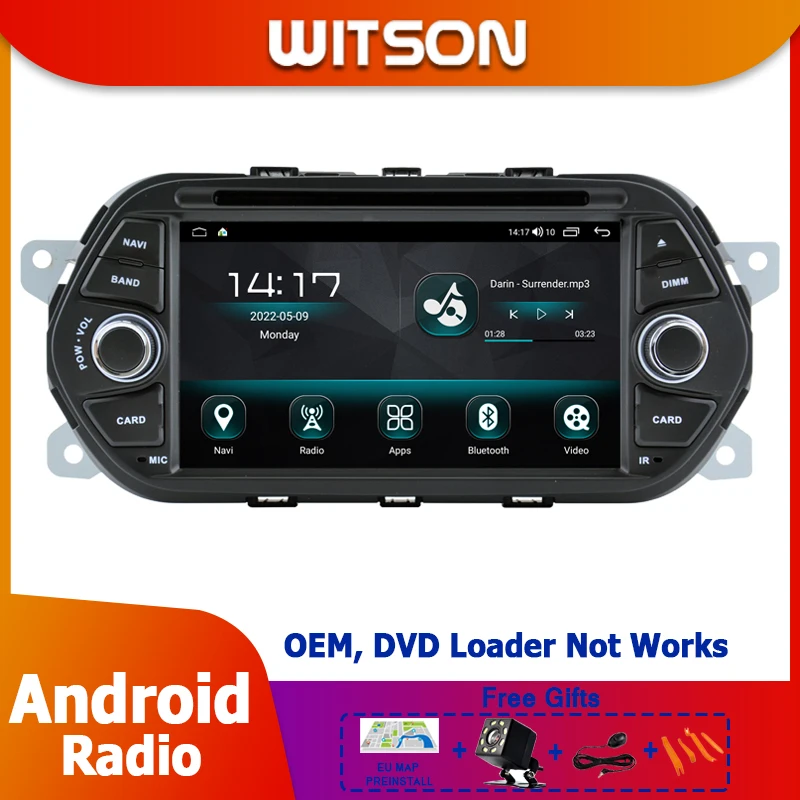 Autoradio Android Da 7 "Per Fiat Tipo Egea 2015-2018 Auto Unit Multimedia Stereo Gps Carplay Player