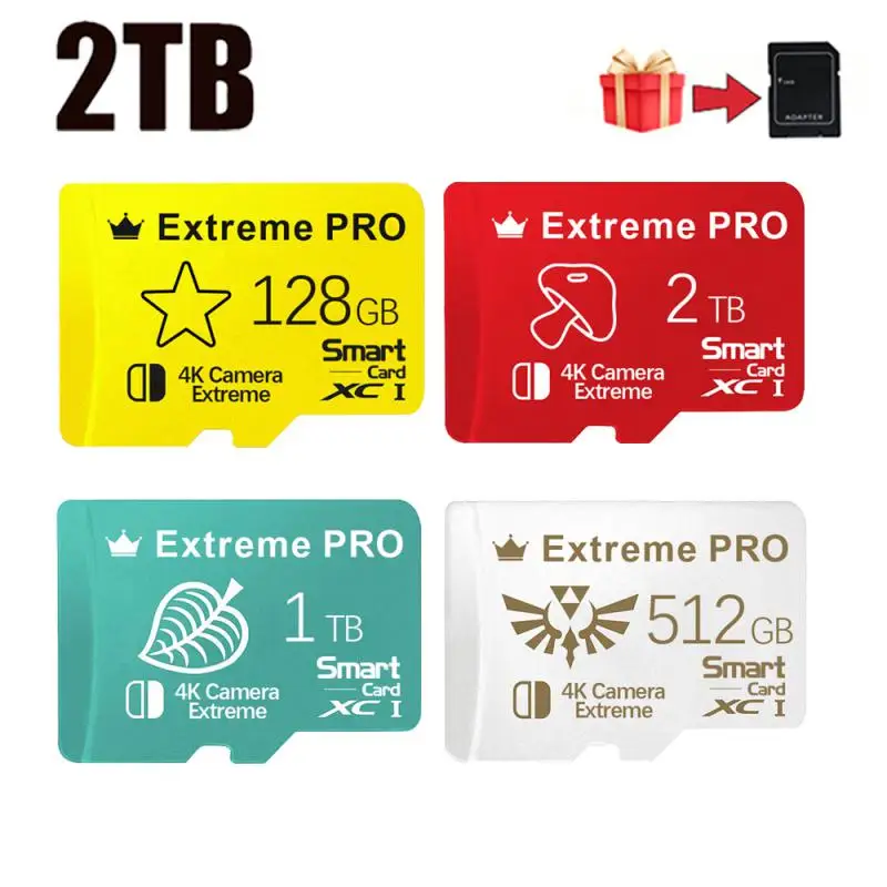 Micro Tf Sd 1Tb 2Tb Memori Memory Card C10 Tf Micro Card 128Gb 256Gb 512Gb U3 V30 4K Tf Card Per Drone Camera Nintendo Switch