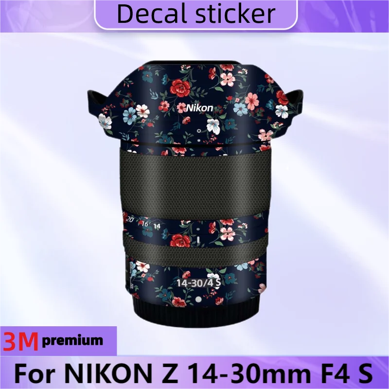 Per Nikon Z 14-30Mm F4 S Adesivo Per Lenti Decalcomania Protettiva Per La Pelle Pellicola Avvolgente In Vinile Pellicola Protettiva Antigraffio Z14-30
