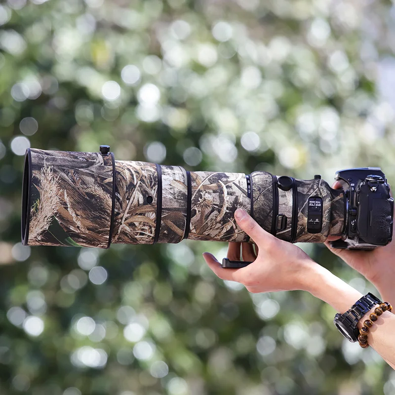 Chasing Birds Camouflage Lens Coat Per Nikon Afs 200 400 F4 G Ii Ed Vr Copriobiettivo Protettivo Impermeabile E Antipioggia Copriobiettivo