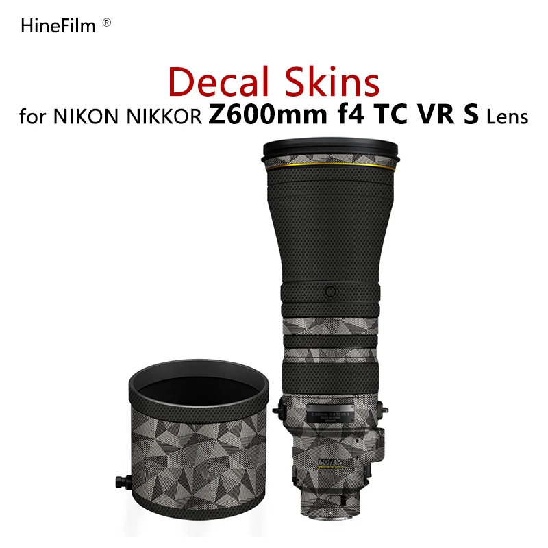 Nikkor Z 600 F4 Lens Pelle Protettiva Per Nikon Z 600Mm F/4 Tc Vr S Lens Sticker Protector Coat Wrap 3M Vinyl Sticker Film