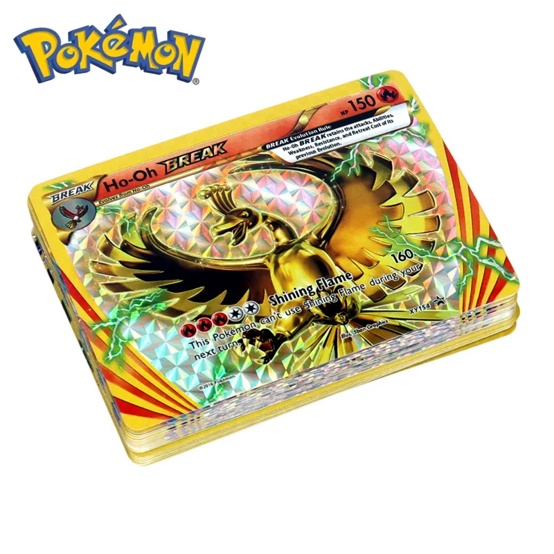 35Pcs Pokemon Xy Break Card Golden Arcanine Ho-Oh Lugia Greninja Rare Card Collection