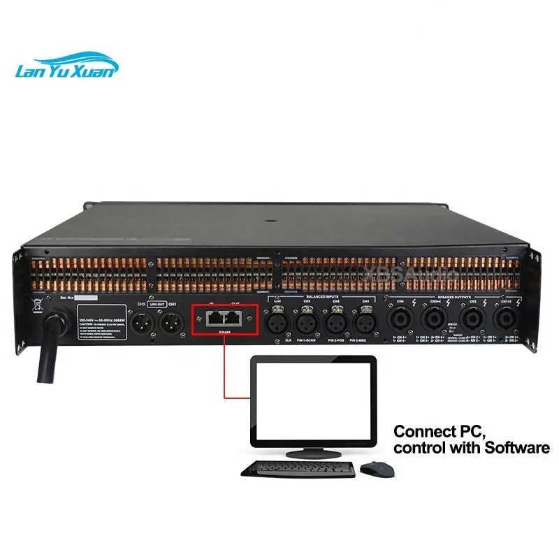 Amplificatore Classe D Amplificatore Dsp A 4 Canali Dsp Integrato