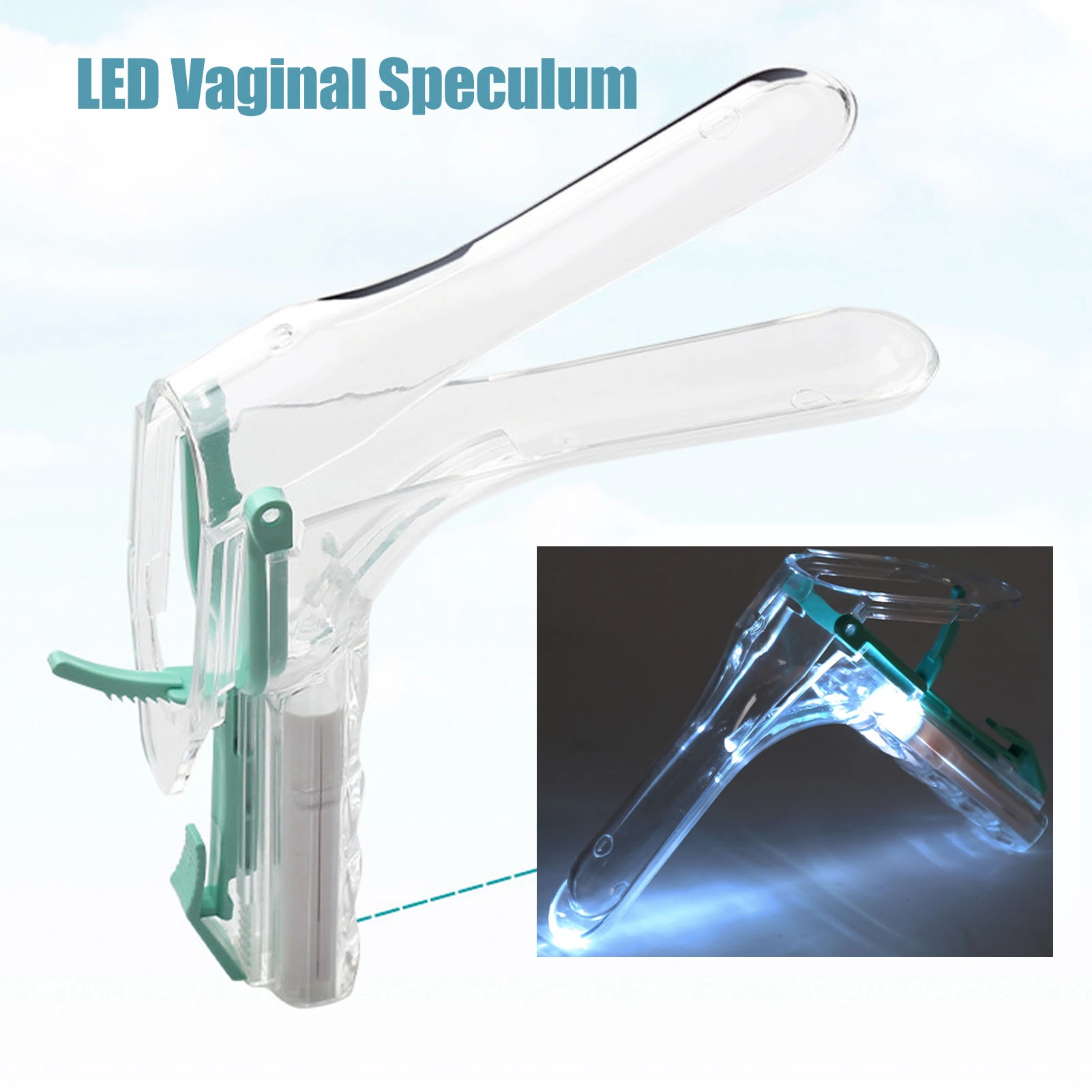 Led Dispositivo Di Espansione Della Vagina Medico Asettico Speculum Vaginale Genitali Dilatatore Vaginale Anale Speculum Dilatatore Uretrale Igiene Ca