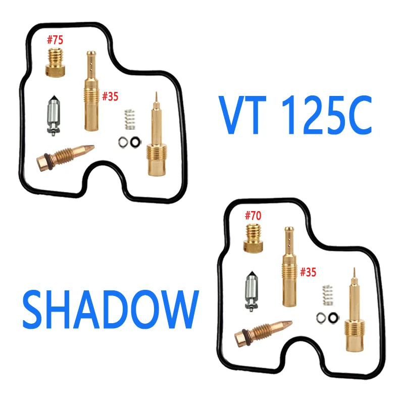 Per Shadow125 Vt125 C Kit Di Riparazione Honda Vt125C Shadow Jc29 Carburatore Rebuild