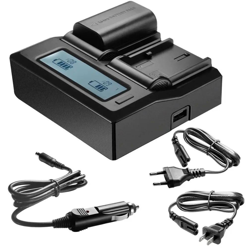 2650Mah Lp-E6 Lp-E6N Lp E6 E6N Batteria + Caricabatterie Lcd Rapido Per Canon Eos 5D Mark Ii Iii 7D 60D 6D