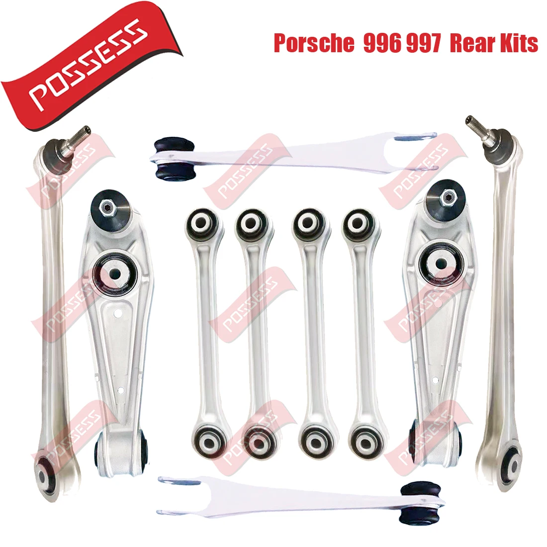 Kit Braccio Di Controllo Sospensione Posteriore 10 Pezzi Per Porsche 911 Porsche 996 Porsche 997 911 Targa 911 Convertibile 1997-2013