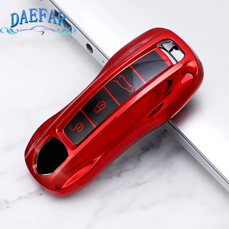 Per Porsche Macann Bobster Panamera Carman Cayenne 718 971 911 9Ya 970 981 996 92A 2017 Soft Tpu Car Key Case Cover Shell Fob