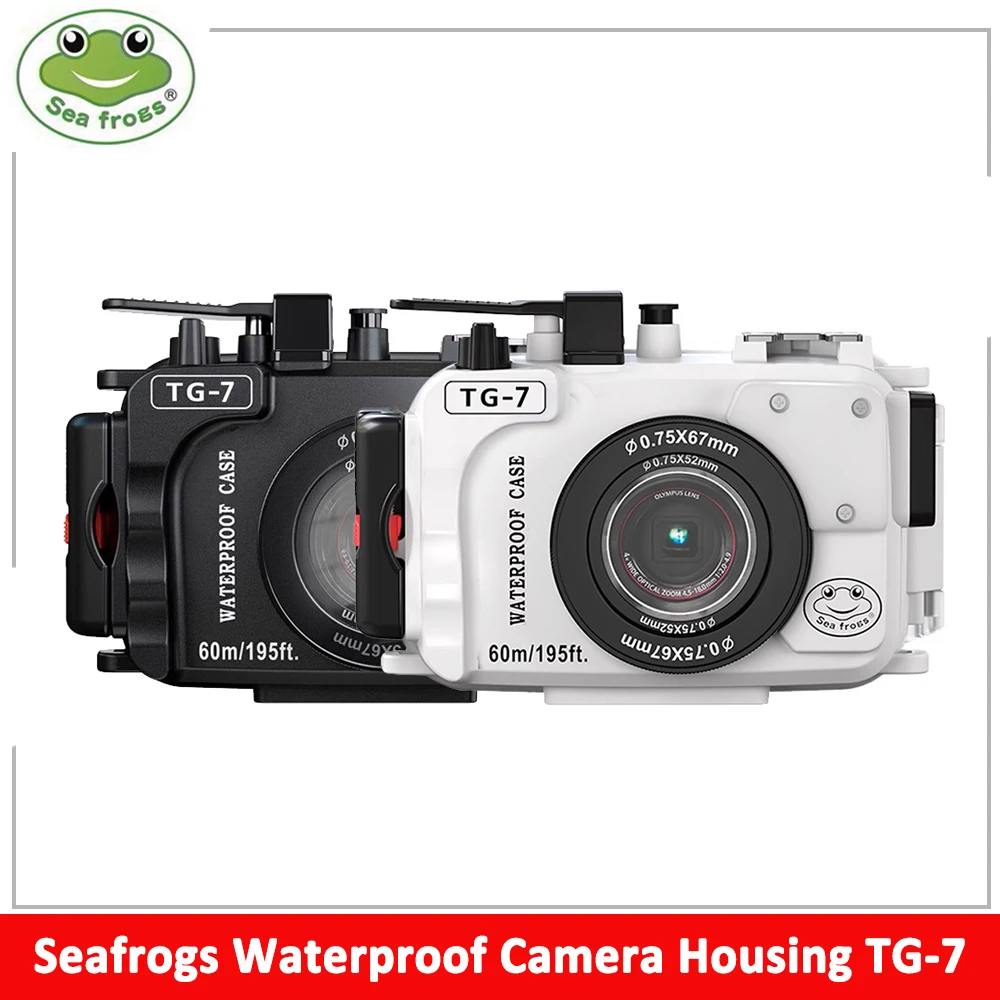 Seafrogs Tg7 60M/195Ft Custodia Impermeabile Per Immersione Subacquea Custodia Per Fotocamera Per Borse Per Fotocamera Impermeabili Olympus Tg-7