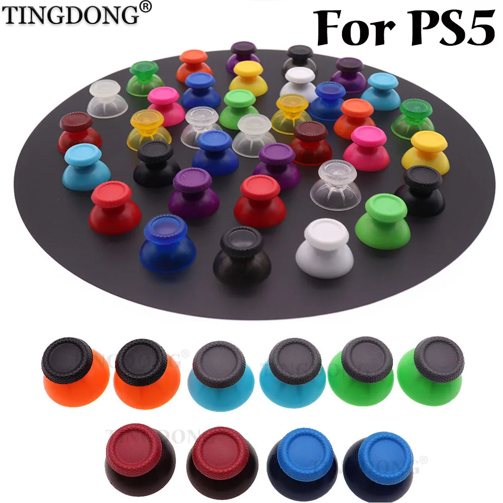 100 Pz = 50 Paia Per Playstation 5 Ps5 Dualsense 5 Controller Wireless Levetta 3D Stick Analogico Joystick Tappi Per Pollice Copertura Impugnatura