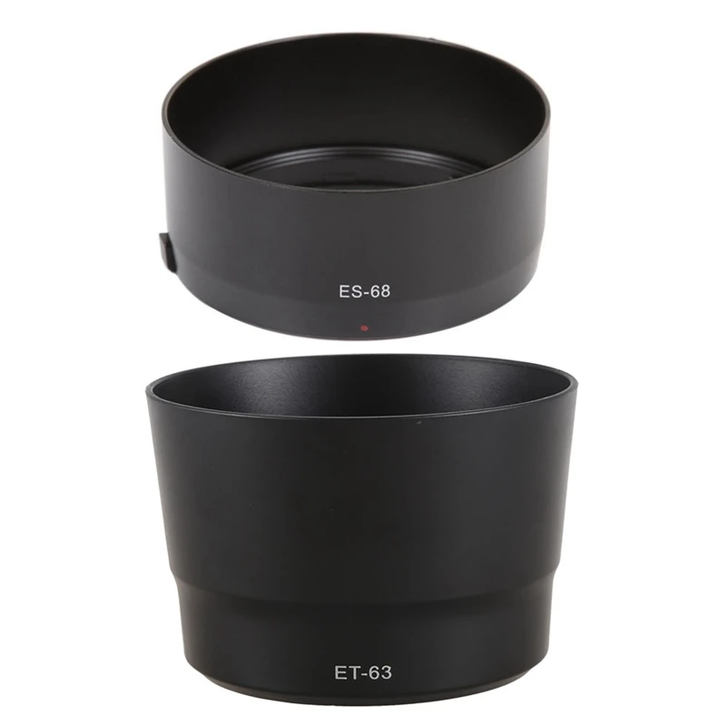 Paraluce Con Attacco A Baionetta 1 Pz Per Canon Ef 50Mm F1.8 Stm (Sostituire Per Canon Es-68) E 1 Pz Et-63 Paraluce Per Canon Ef-S 55-250Mm