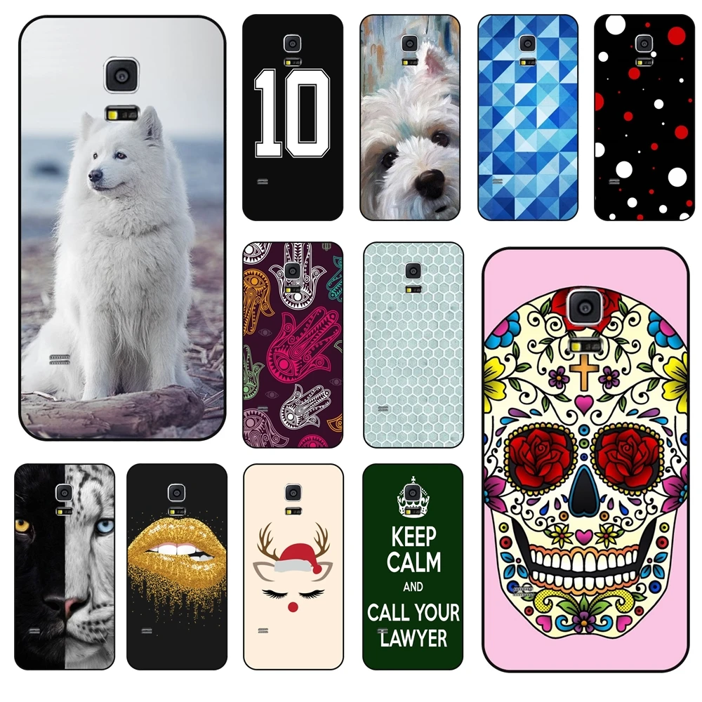 Per Galaxy S5 Mini Freshly Landscape Custodia Morbida In Pelle Nera Per Galaxy S5 Mini Black Waterproof Pretty Prime Soft Black