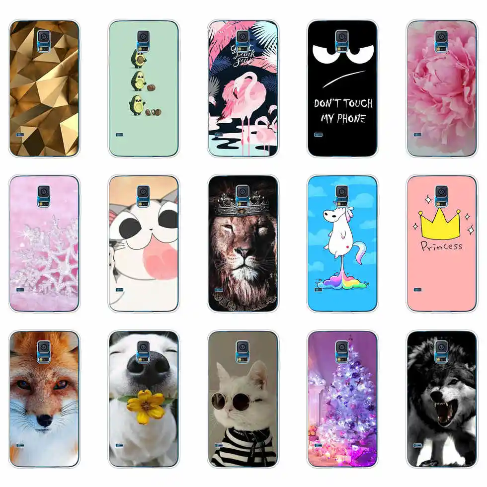 Cover Per Samsung Galaxy S5 Custodia In Silicone Cover Per Samsung S5 Mini Custodia Morbida In Tpu Capa Per Samsung S5 I9600 Sm-G900F