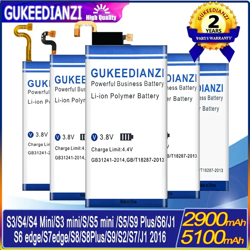 Batteria Per Samsung S2 S3 S4 S5 Mini S6 S7 S8 S9 S6 S7 Edge S8 S9 Plus Bateria Per Samsung Galaxy J12016 Eb-Bj120Cbe Eb Bj120Cbe